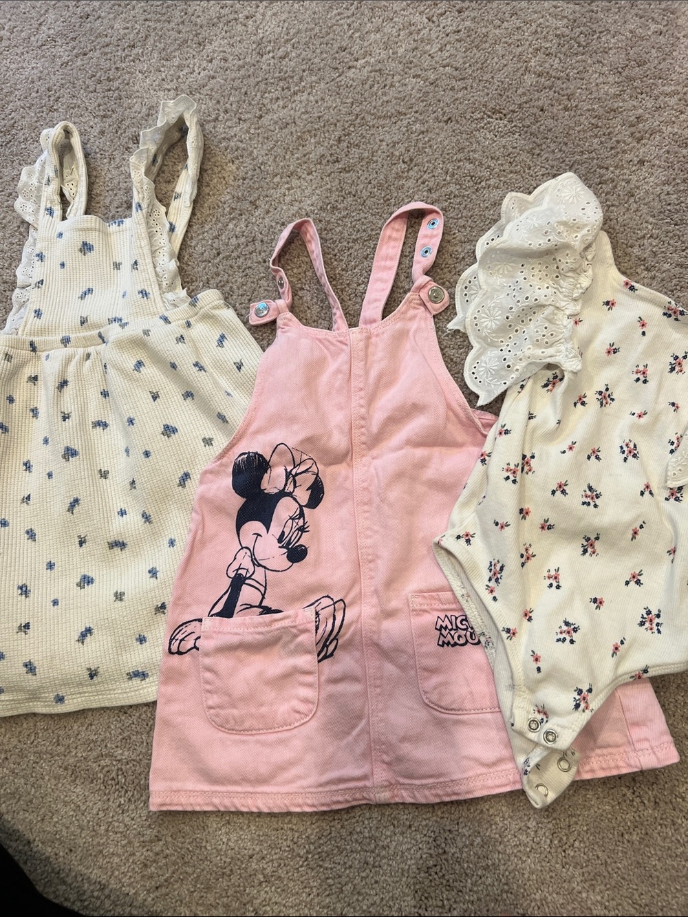 Pink Minnie Mouse Overall Dress